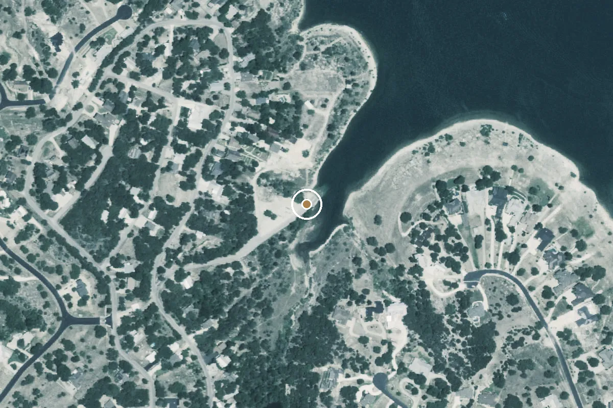 Aerial view of Canyon Lake Boat Ramp