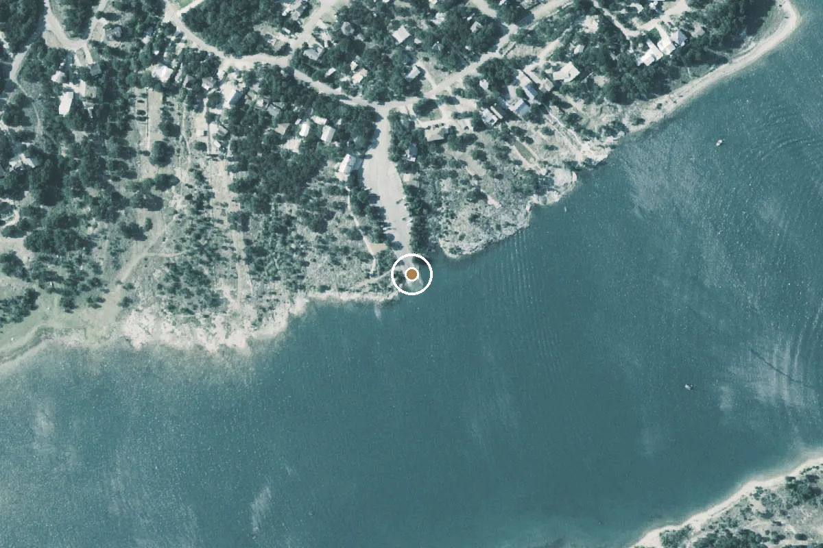 Aerial view of Canyon Lake Boat Ramp