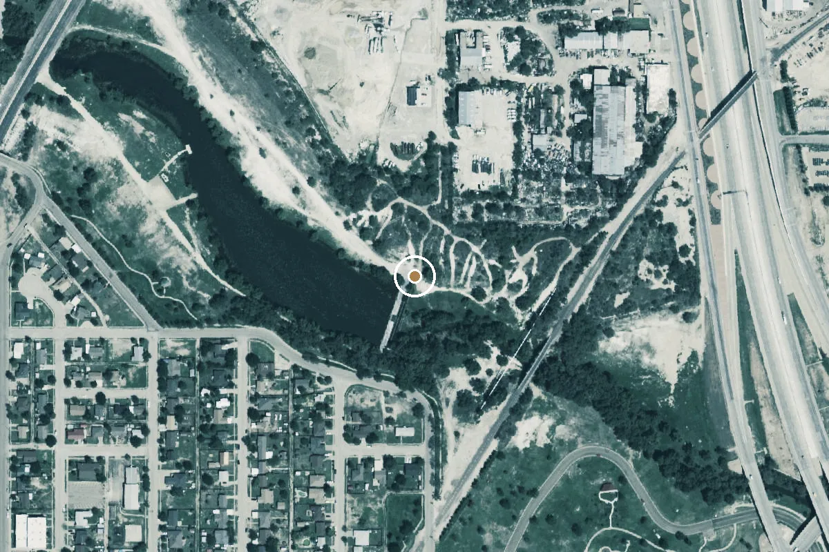 Aerial view of Canyon Rim Boat Ramp