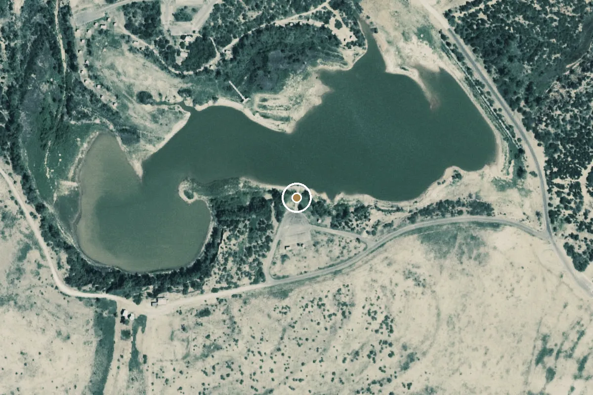 Aerial view of Caprock Canyons State Park & Trailway Boat Ramp
