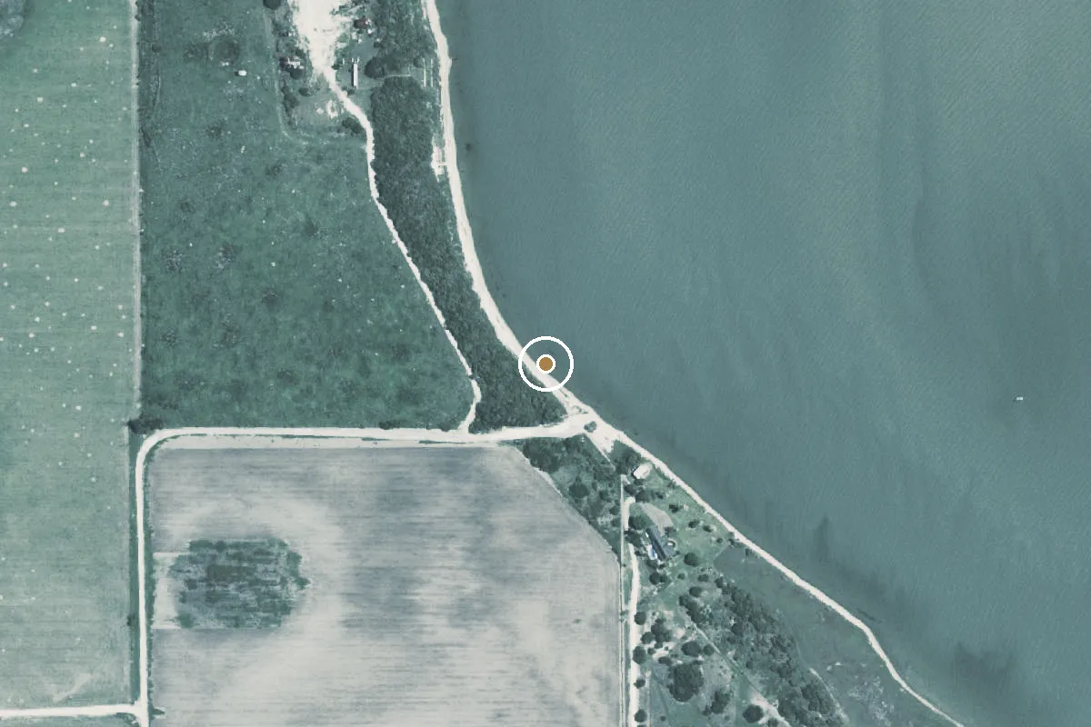 Aerial view of Cayo del Grullo Bay Boat Ramp
