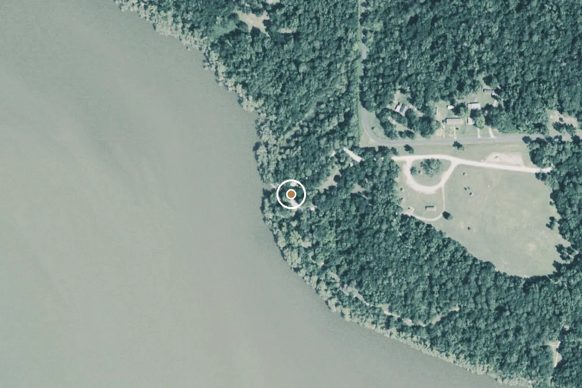 Aerial view of Cedar Hill Park Boat Ramp