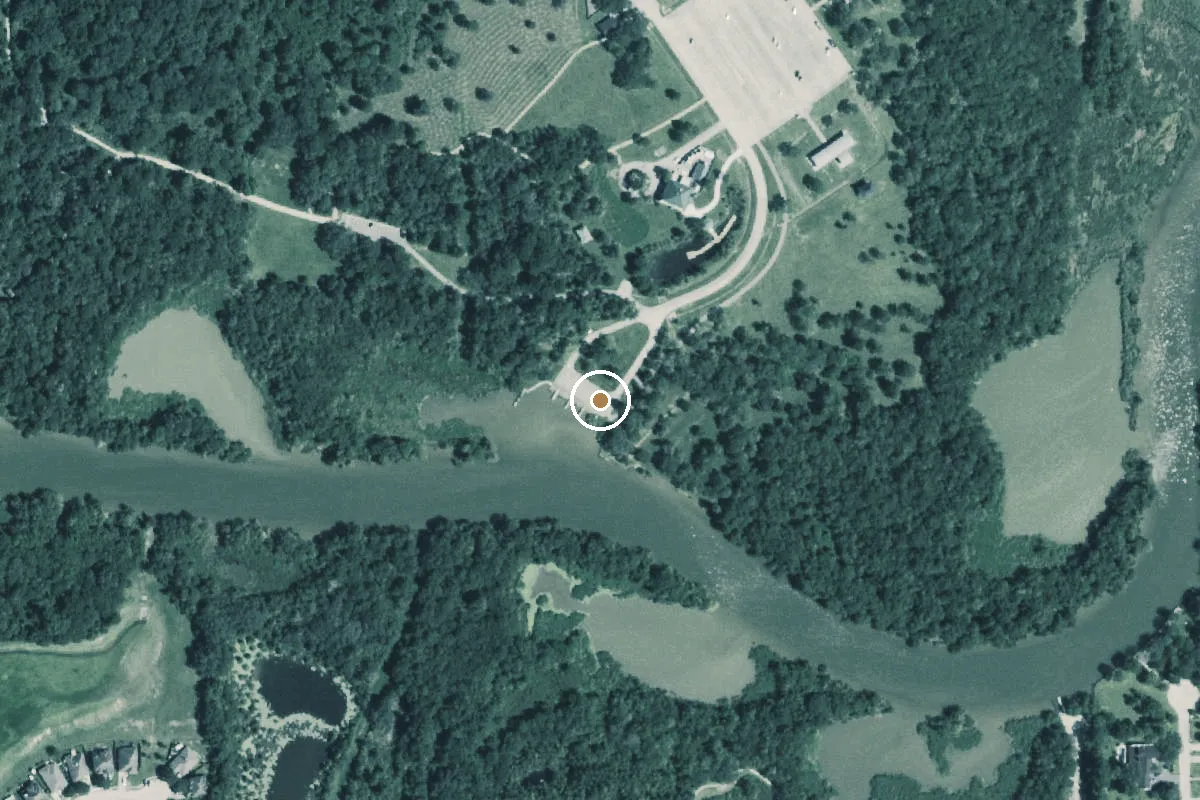 Aerial view of Challenger 7 Memorial Park Boat Ramp