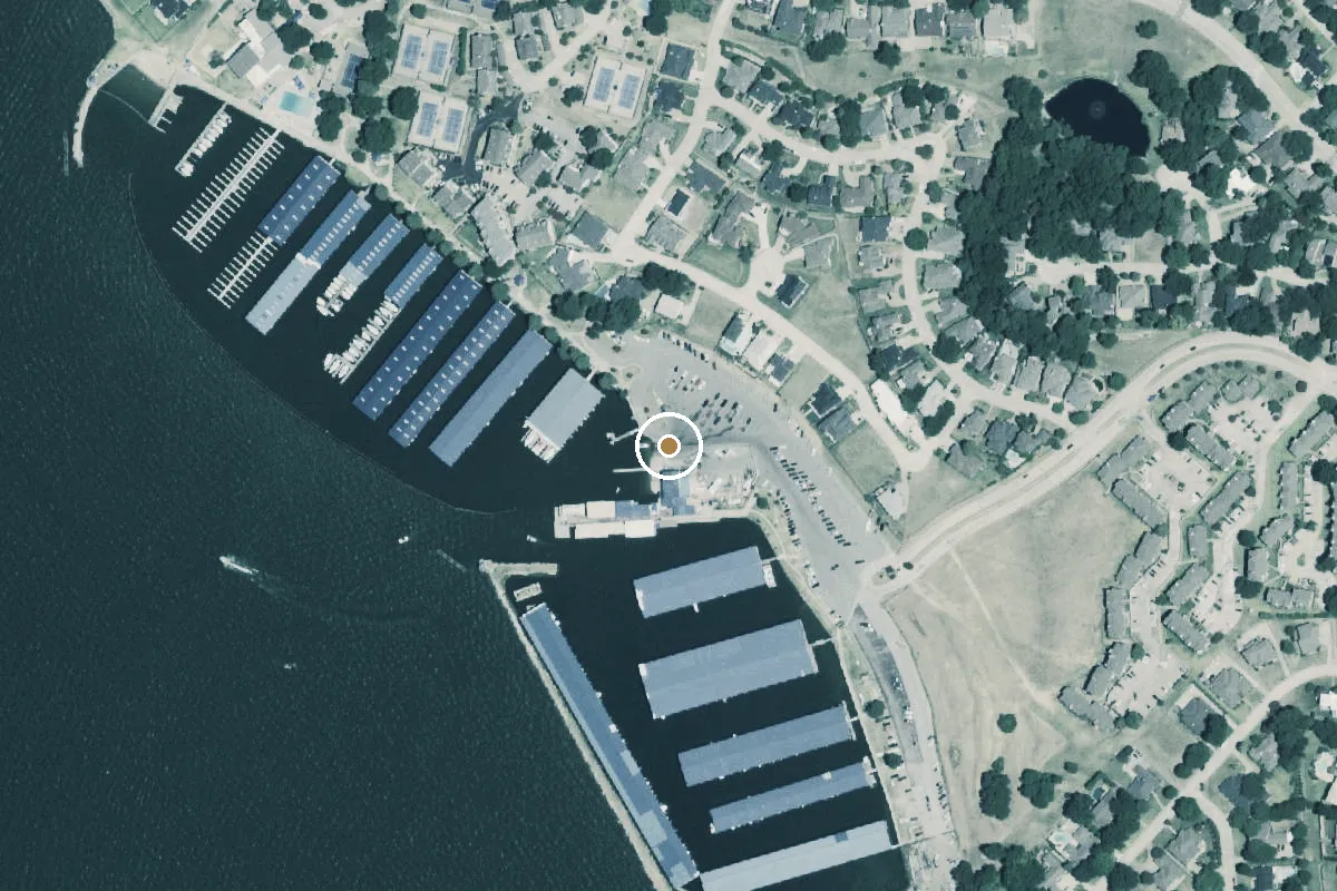 Aerial view of Chandlers Landing Marina Boat Ramp