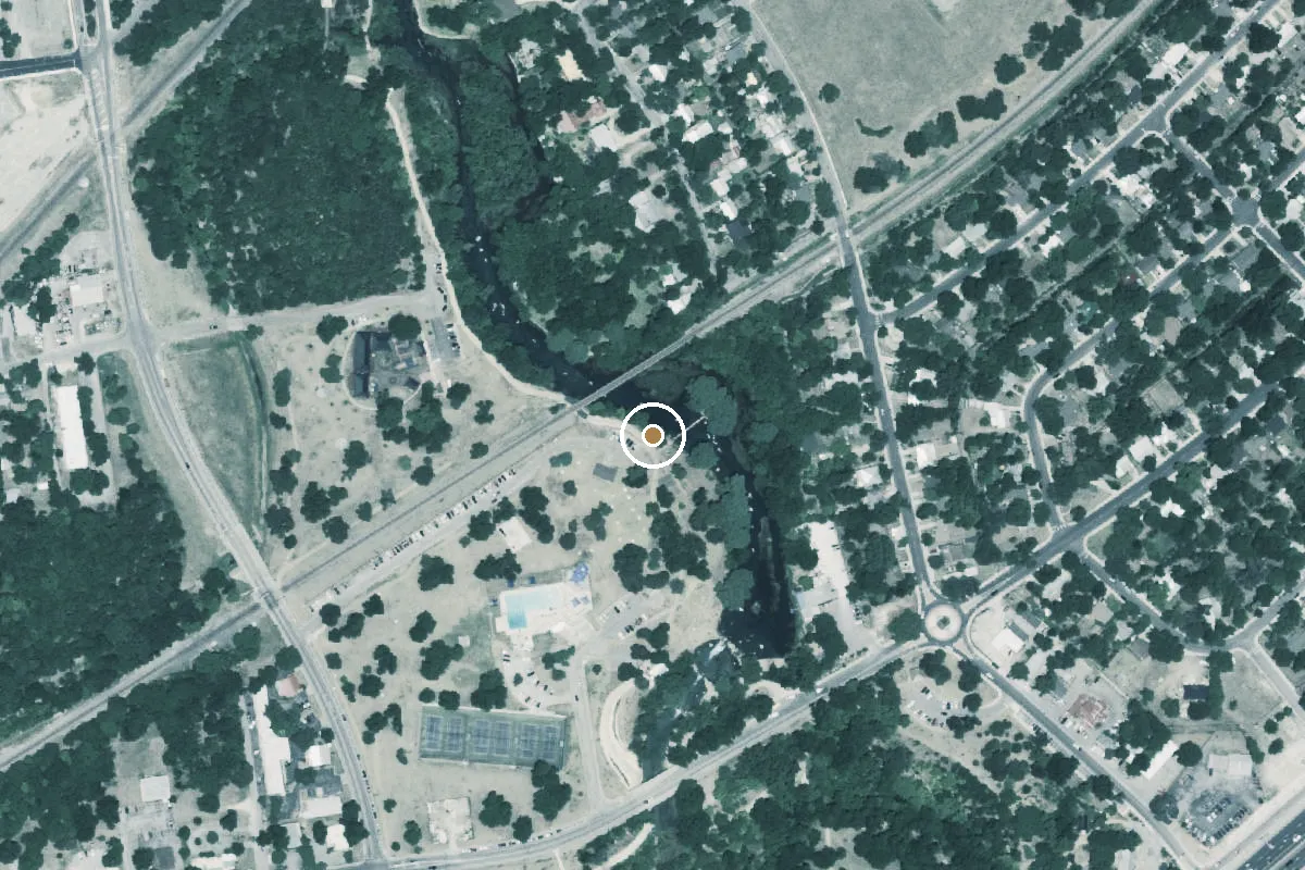 Aerial view of Childrens Park Boat Ramp
