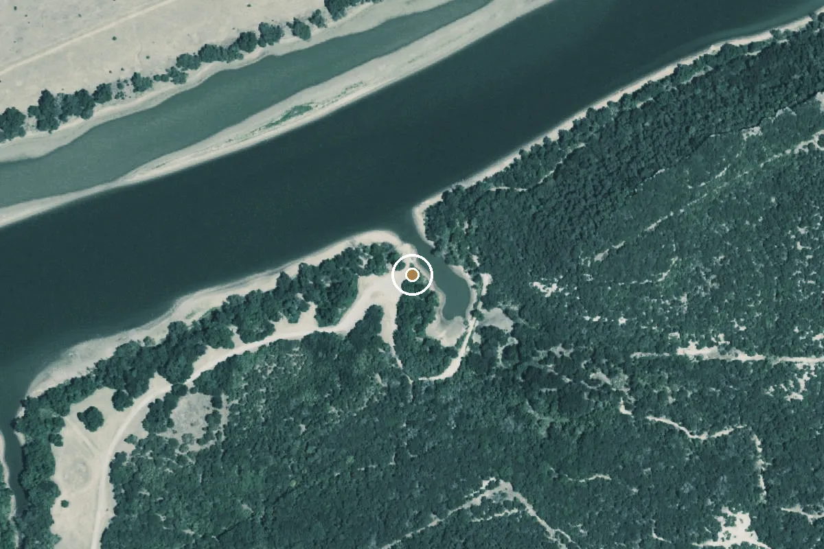 Aerial view of Chisholm Trail Park Boat Ramp