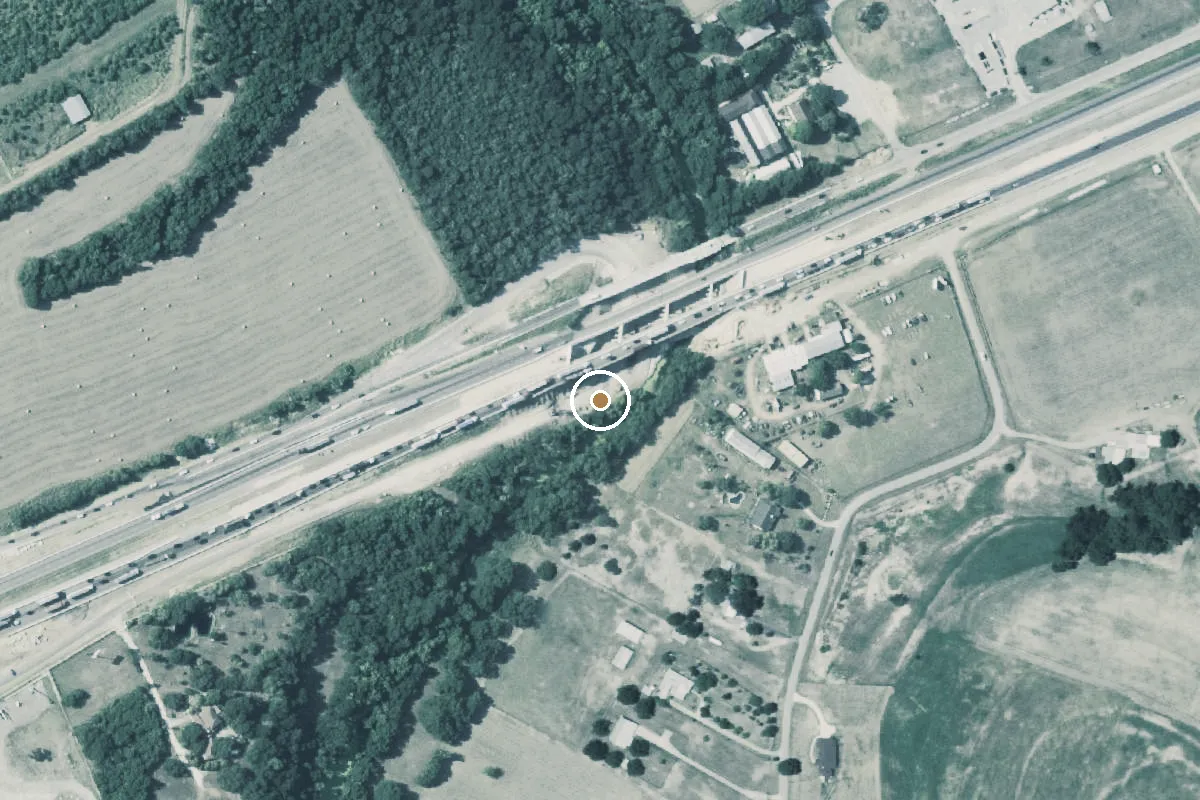 Aerial view of Cibelo Creek Boat Ramp