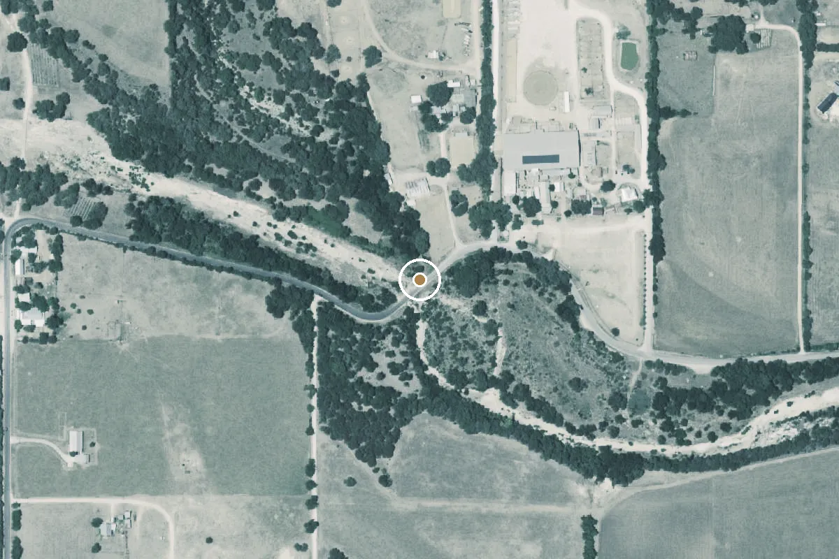 Aerial view of Cibelo Creek Boat Ramp