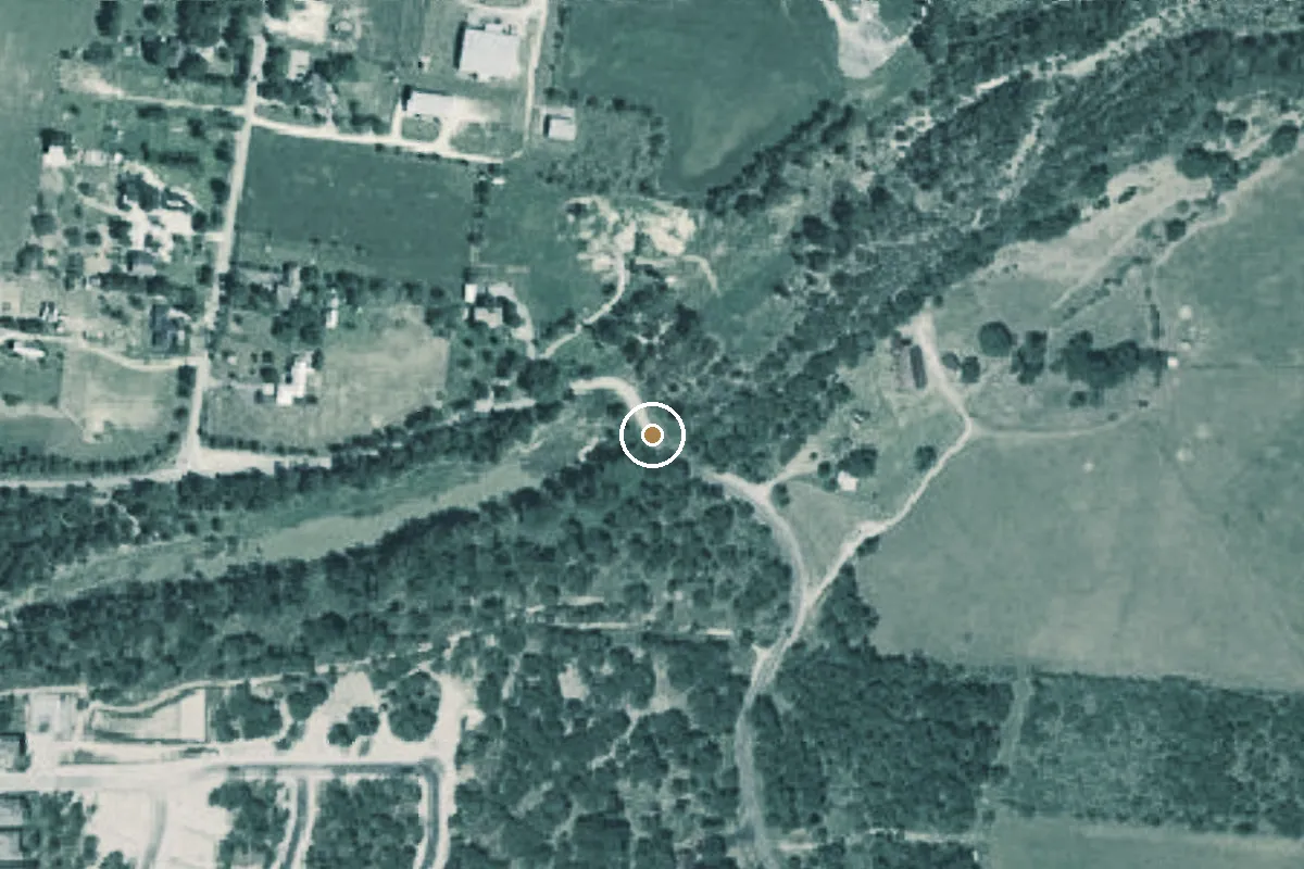 Aerial view of Cibelo Creek Boat Ramp