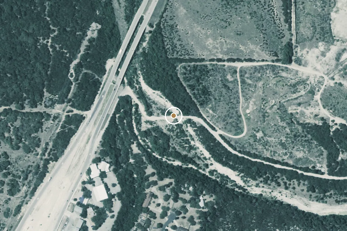 Aerial view of Cibelo Creek Boat Ramp