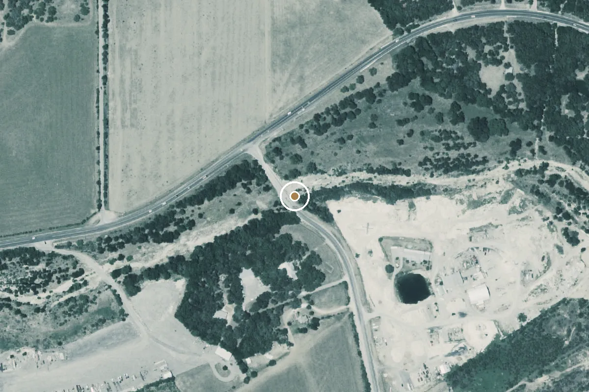 Aerial view of Cibelo Creek Boat Ramp