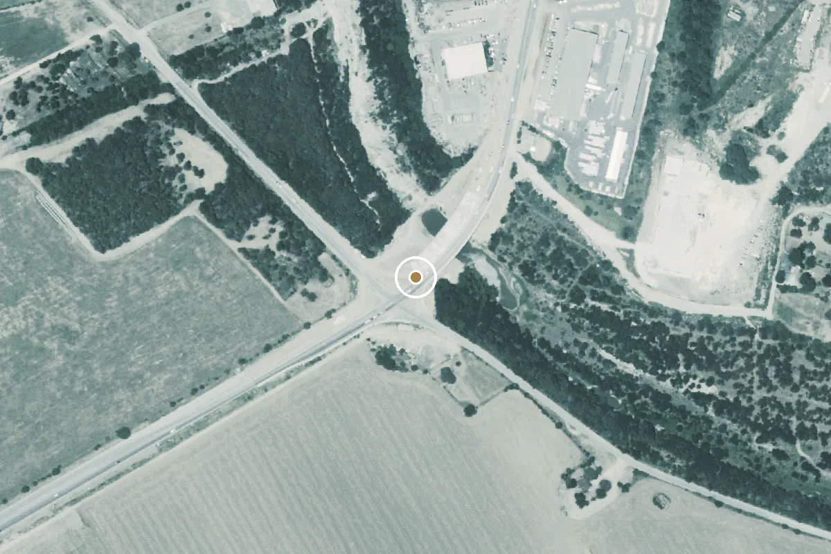 Aerial view of Cibelo Creek Boat Ramp
