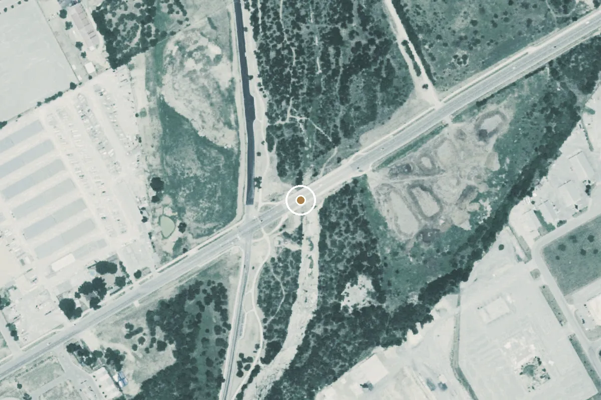 Aerial view of Cibelo Creek Boat Ramp