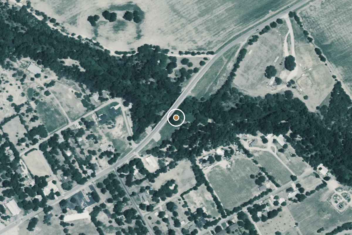 Aerial view of Cibolo Creek Boat Ramp