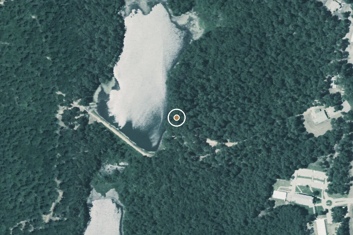 Aerial view of City Lake Park Boat Ramp