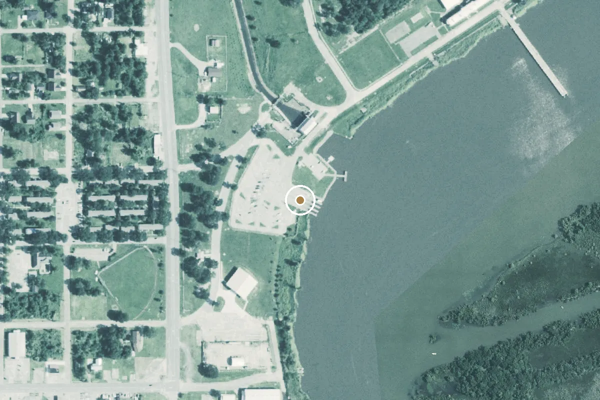 Aerial view of City of Orange Boat Ramp Boat Ramp