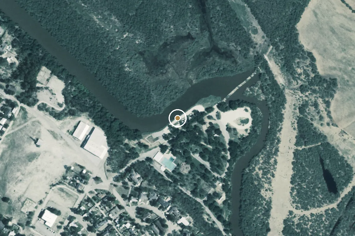 Aerial view of City Park Boat Ramp