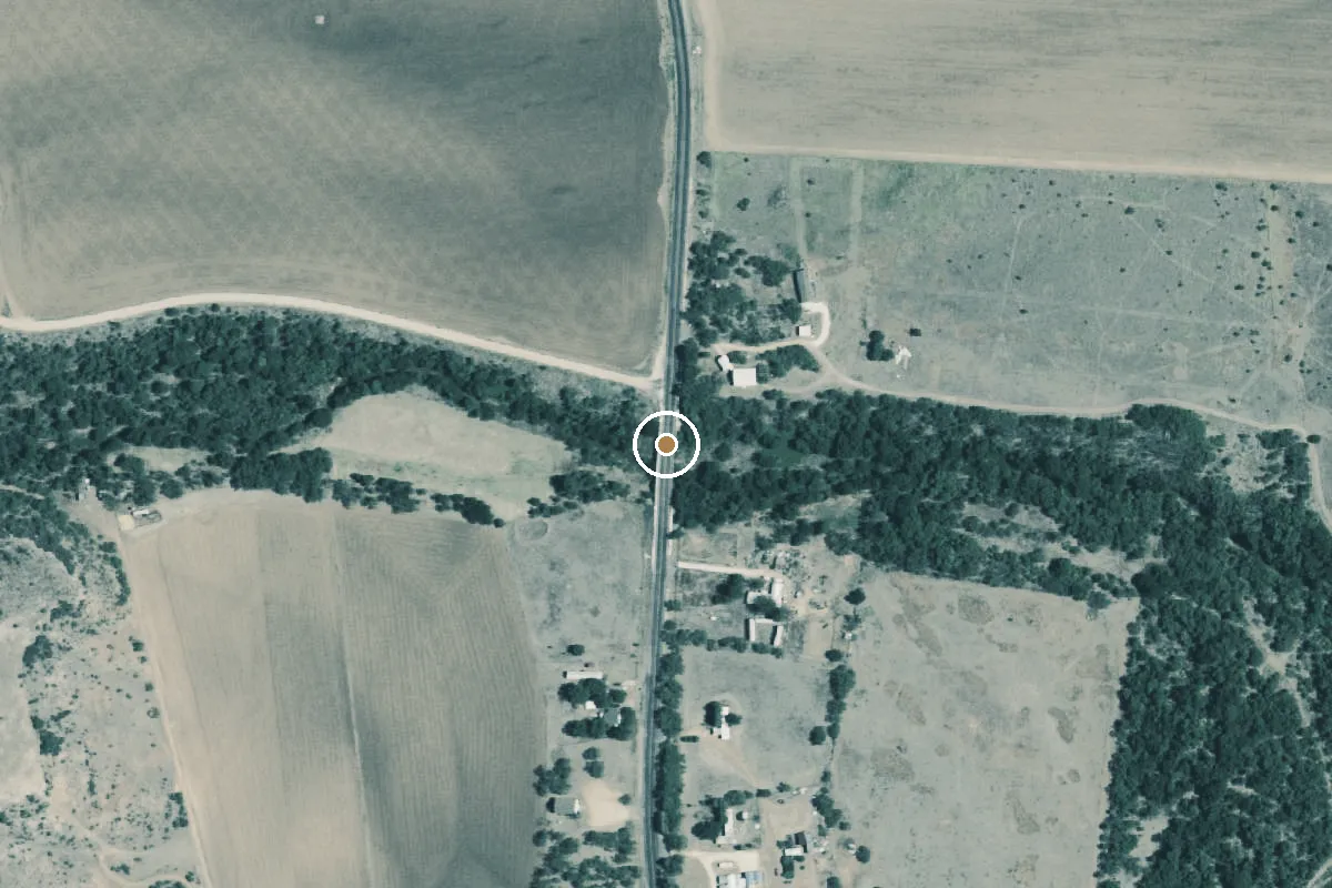Aerial view of Clear Fork of the Brazos River Boat Ramp