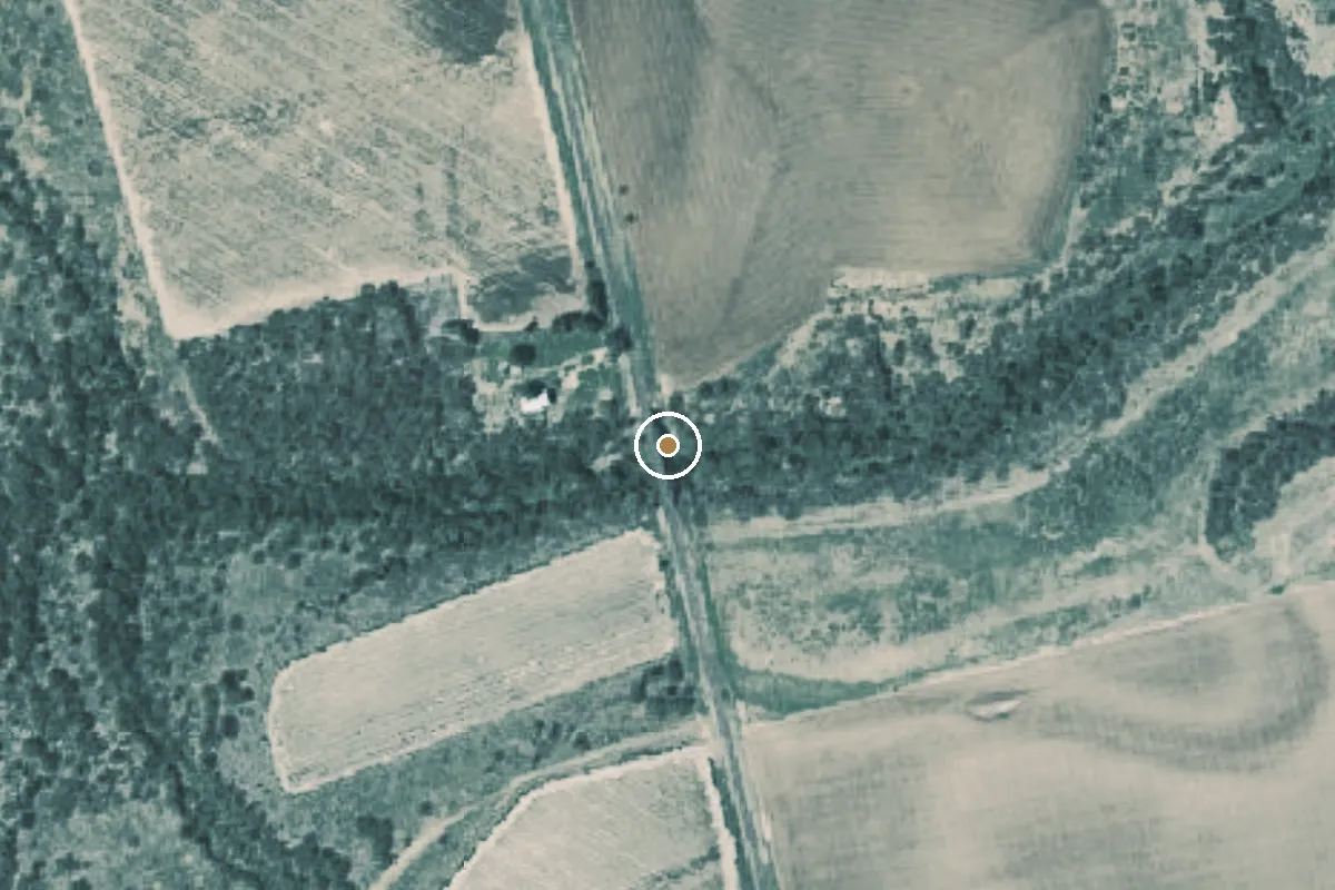Aerial view of Clear Fork of the Brazos River Boat Ramp