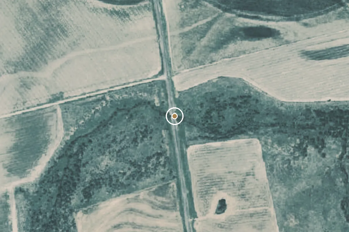 Aerial view of Clear Fork of the Brazos River Boat Ramp