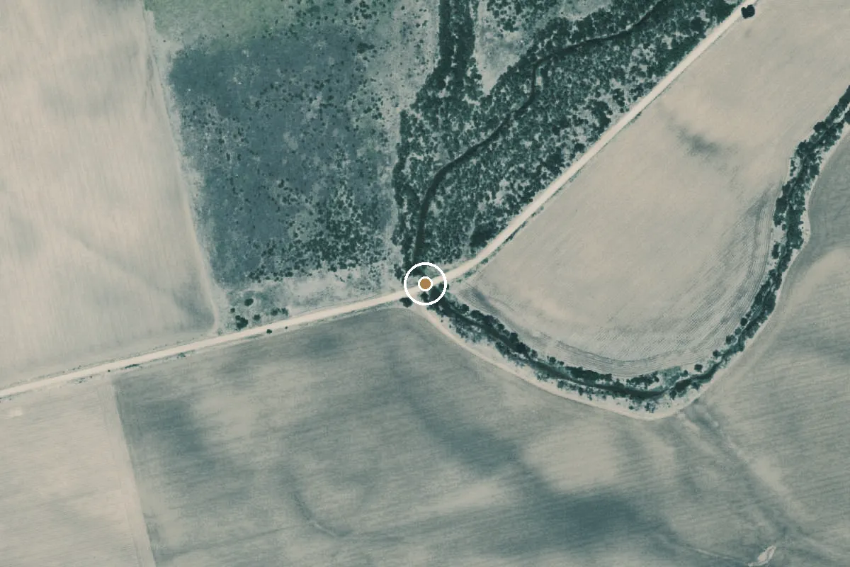 Aerial view of Clear Fork of the Brazos River Boat Ramp