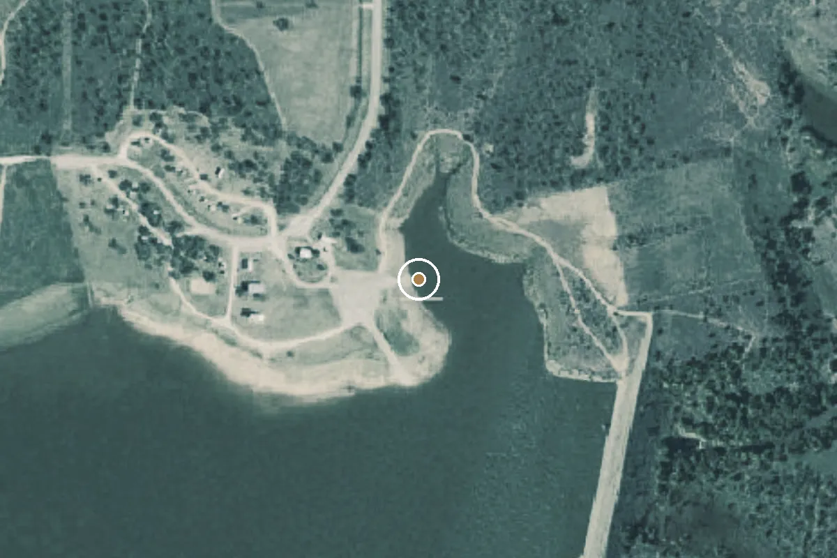 Aerial view of Clyde Lake Park Boat Ramp