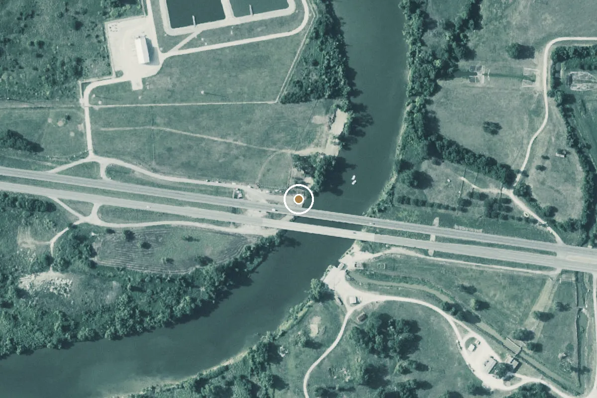 Aerial view of Colorado Boat Ramp