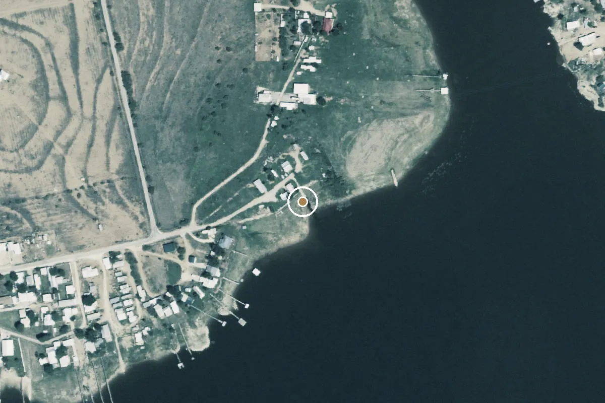 Aerial view of Colorado City Lake Boat Ramp