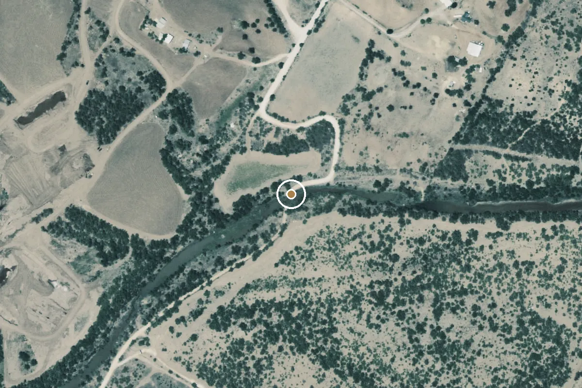 Aerial view of Colorado River Boat Ramp