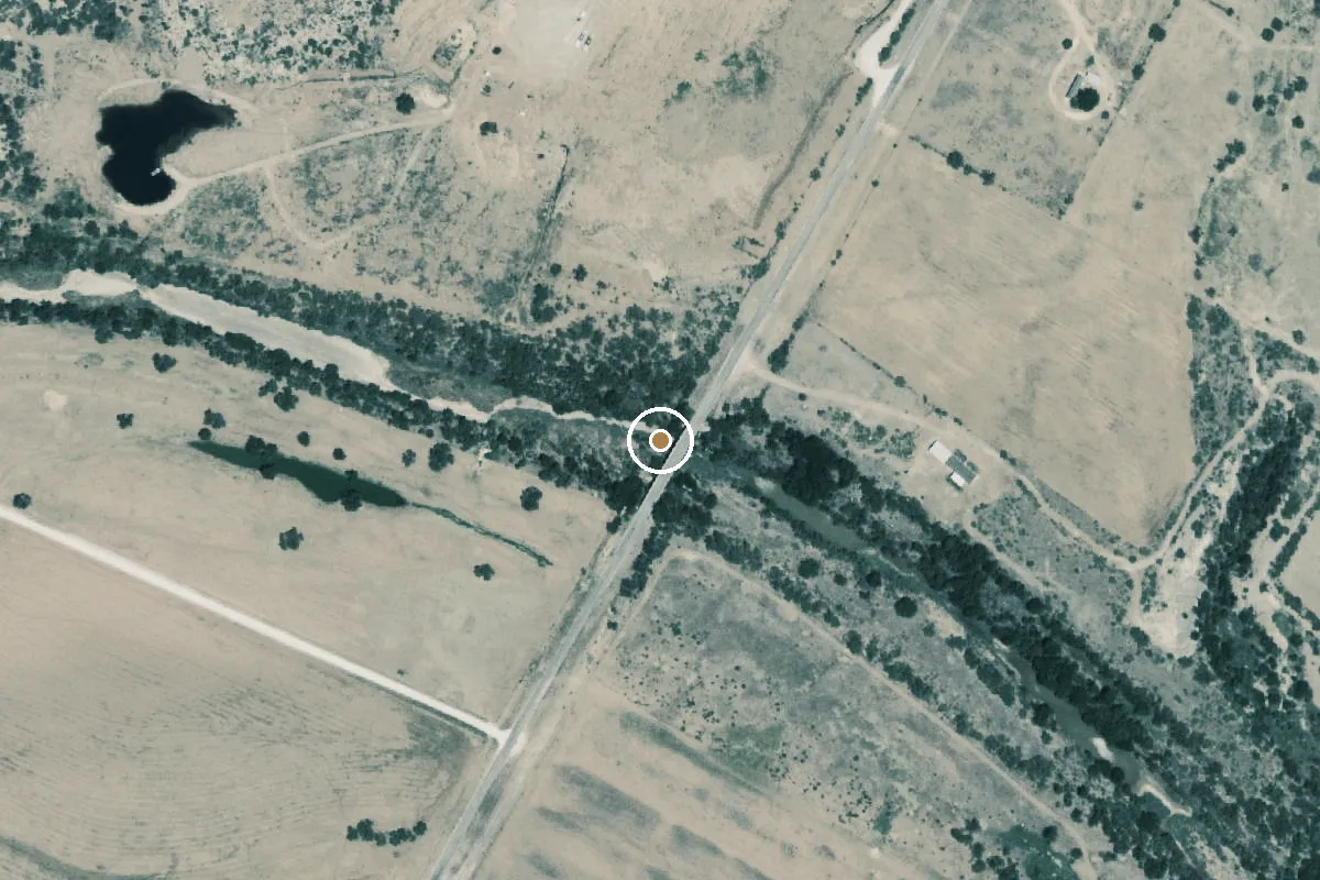 Aerial view of Colorado River Boat Ramp