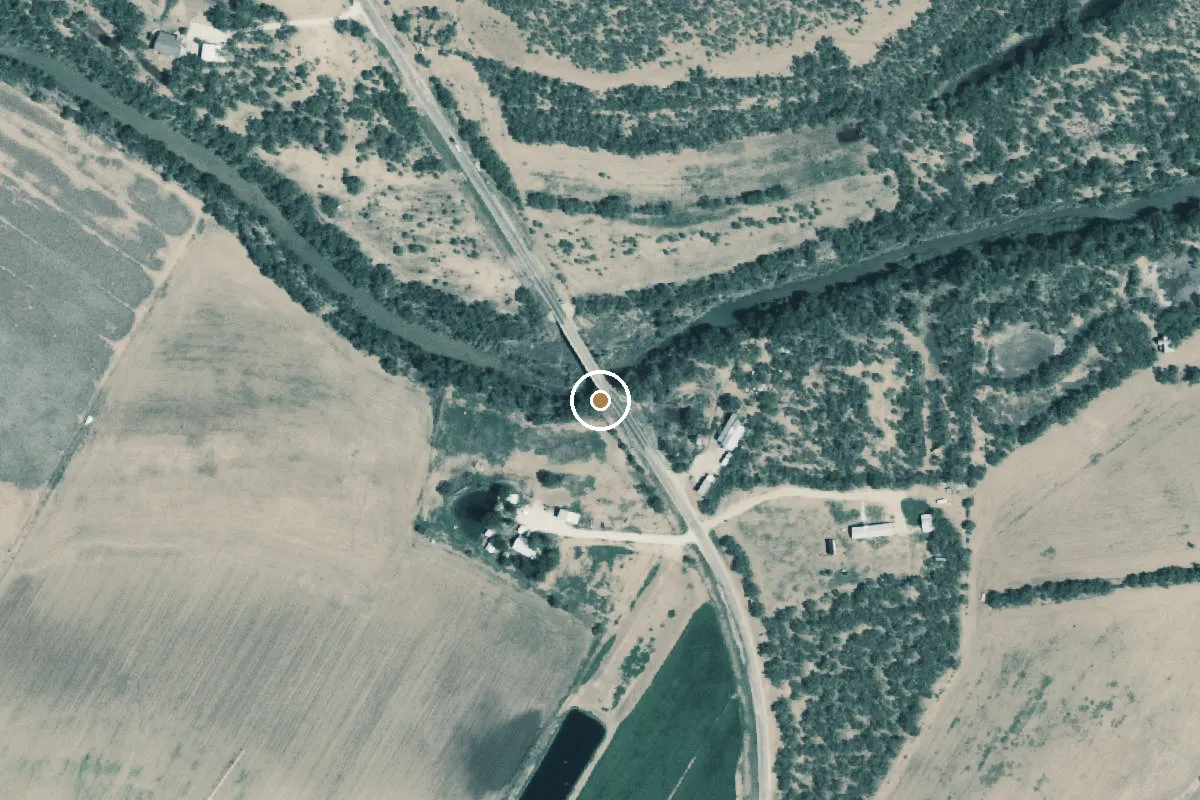 Aerial view of Colorado River Boat Ramp