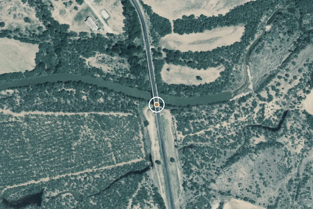 Aerial view of Colorado River Boat Ramp