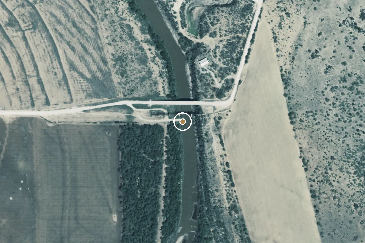 Aerial view of Colorado River Boat Ramp