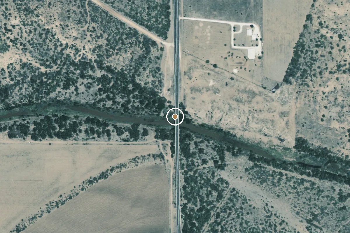 Aerial view of Colorado River Boat Ramp