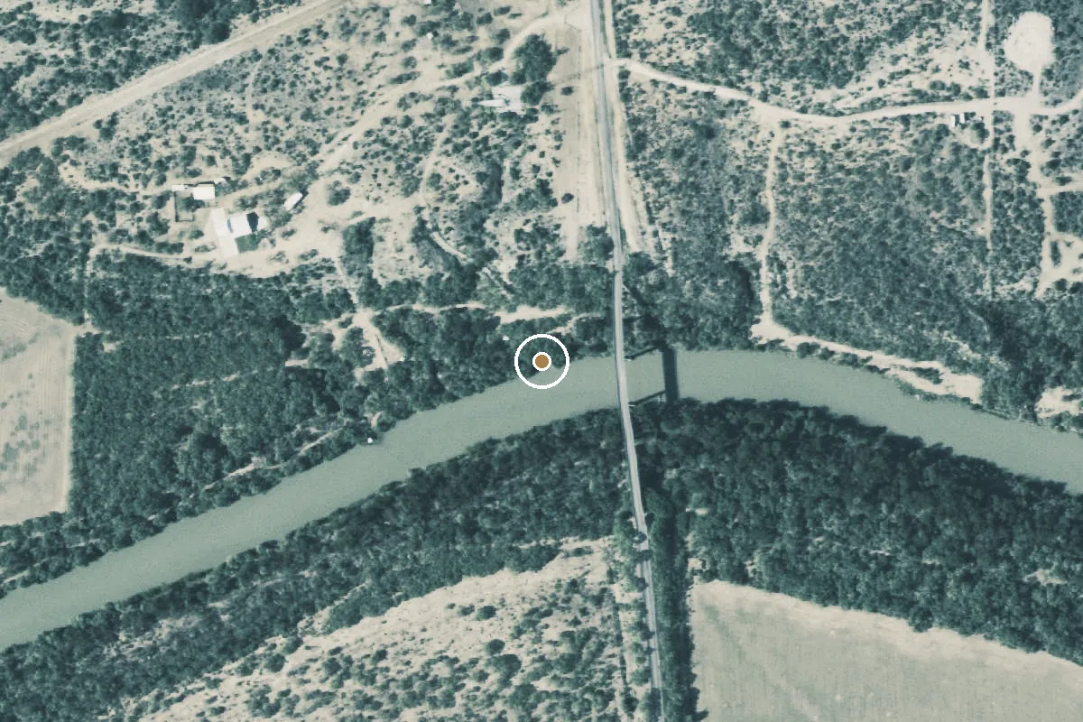 Aerial view of Colorado River Boat Ramp