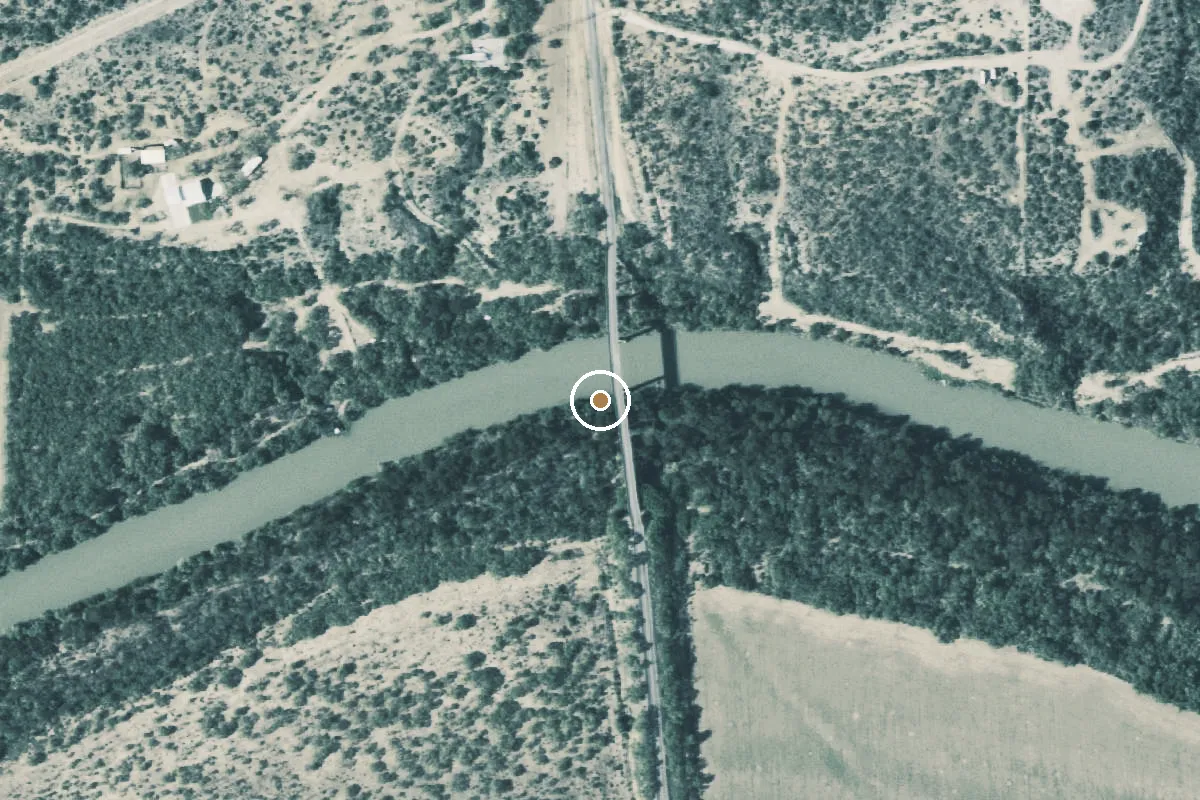 Aerial view of Colorado River Boat Ramp