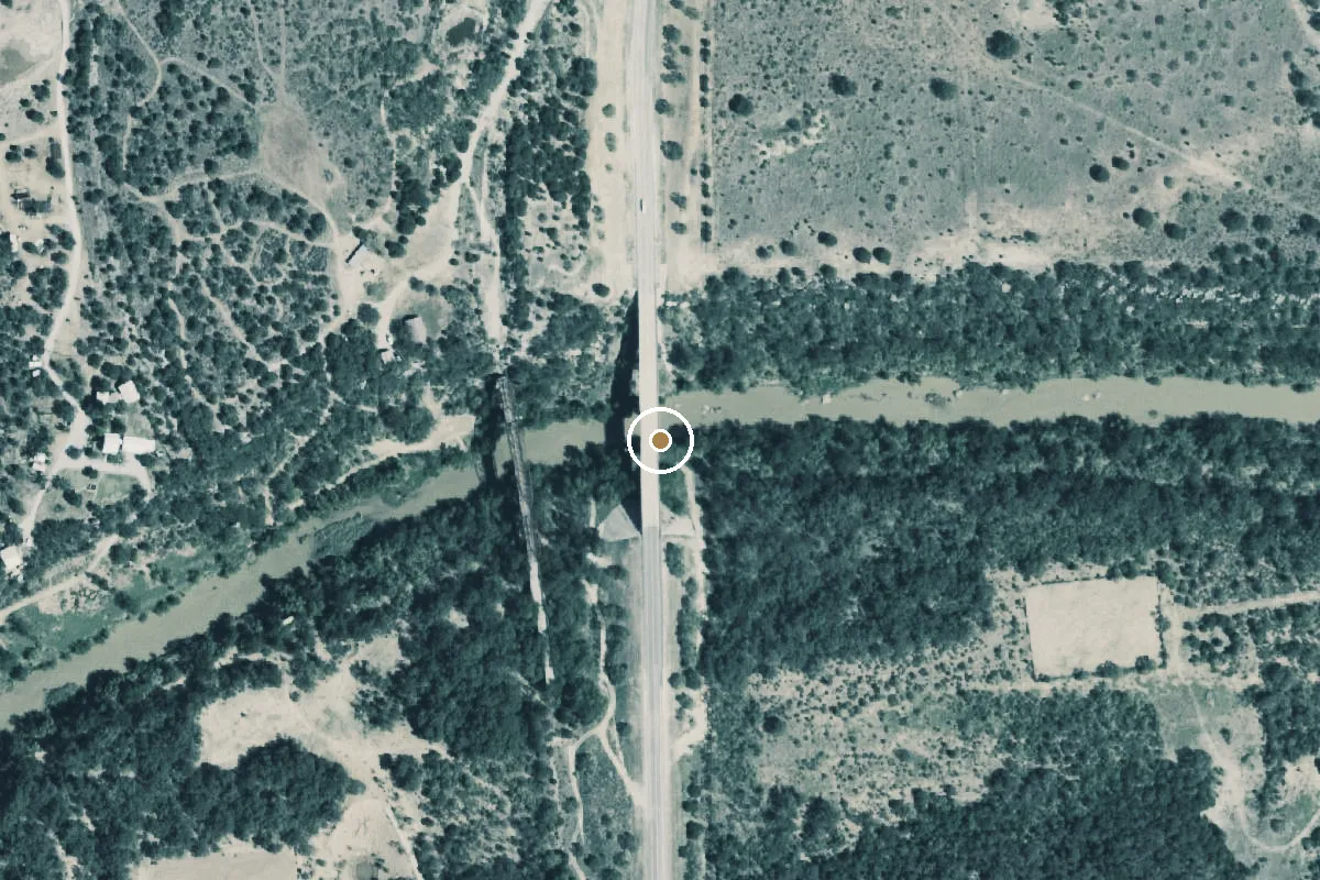 Aerial view of Colorado River Boat Ramp