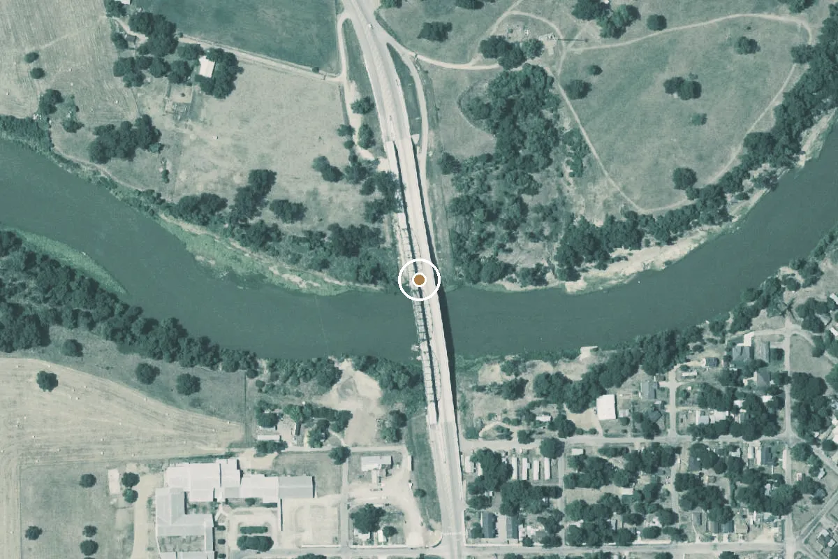 Aerial view of Columbus Loop On Colorado River Boat Launch