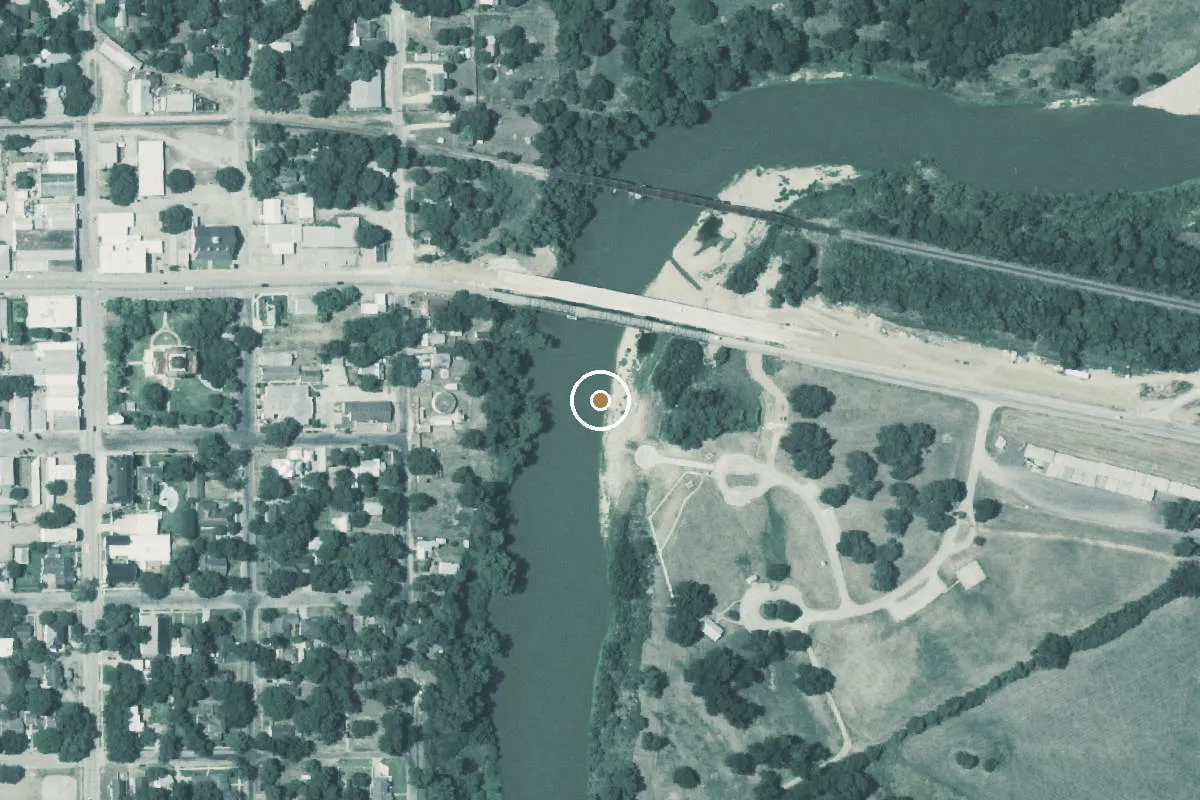 Aerial view of Columbus Loop on the Colorado Take-Out