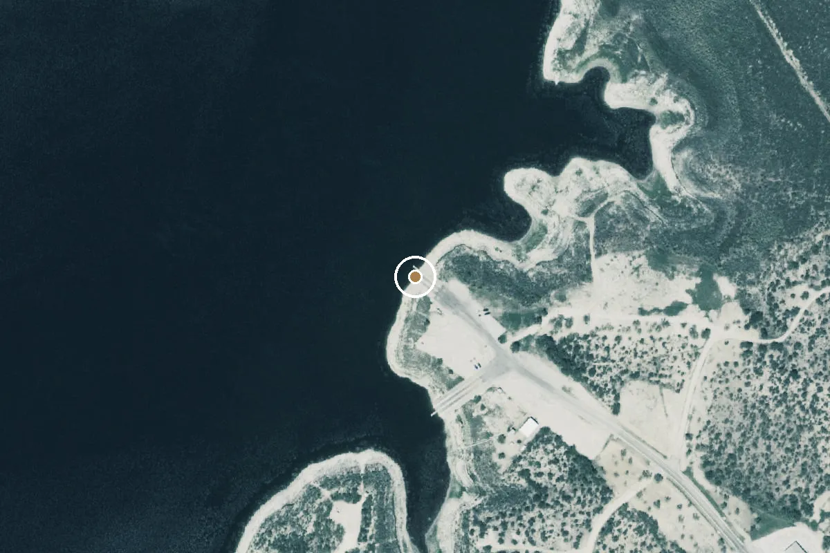 Aerial view of Concho Recreation Area Boat Ramp