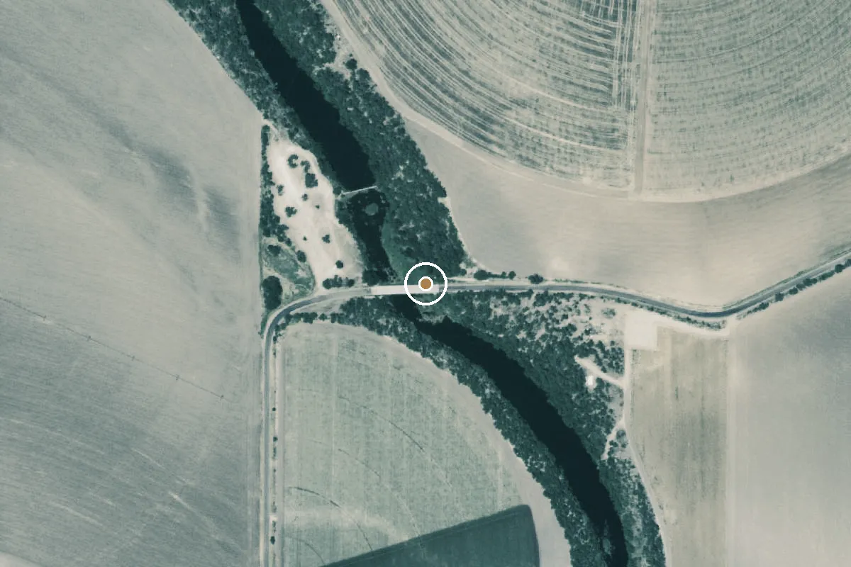 Aerial view of Concho River Boat Ramp