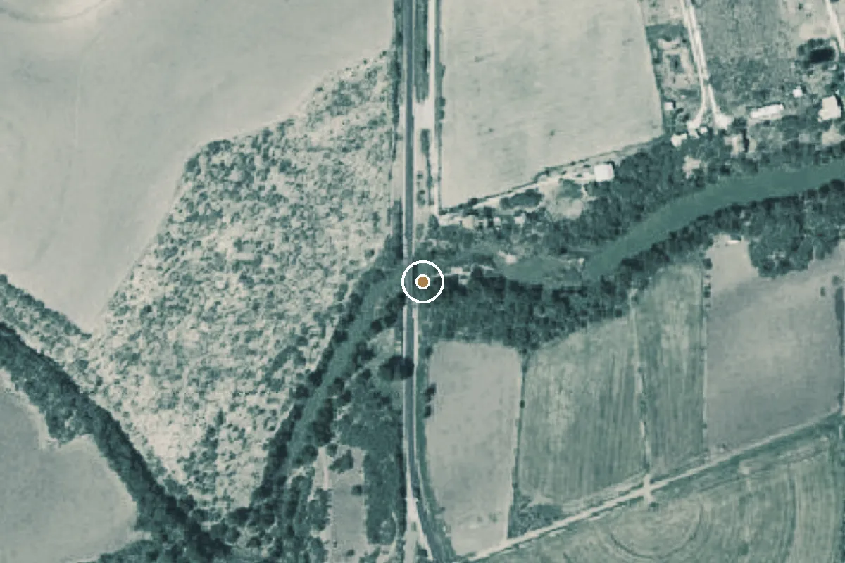 Aerial view of Concho River Boat Ramp