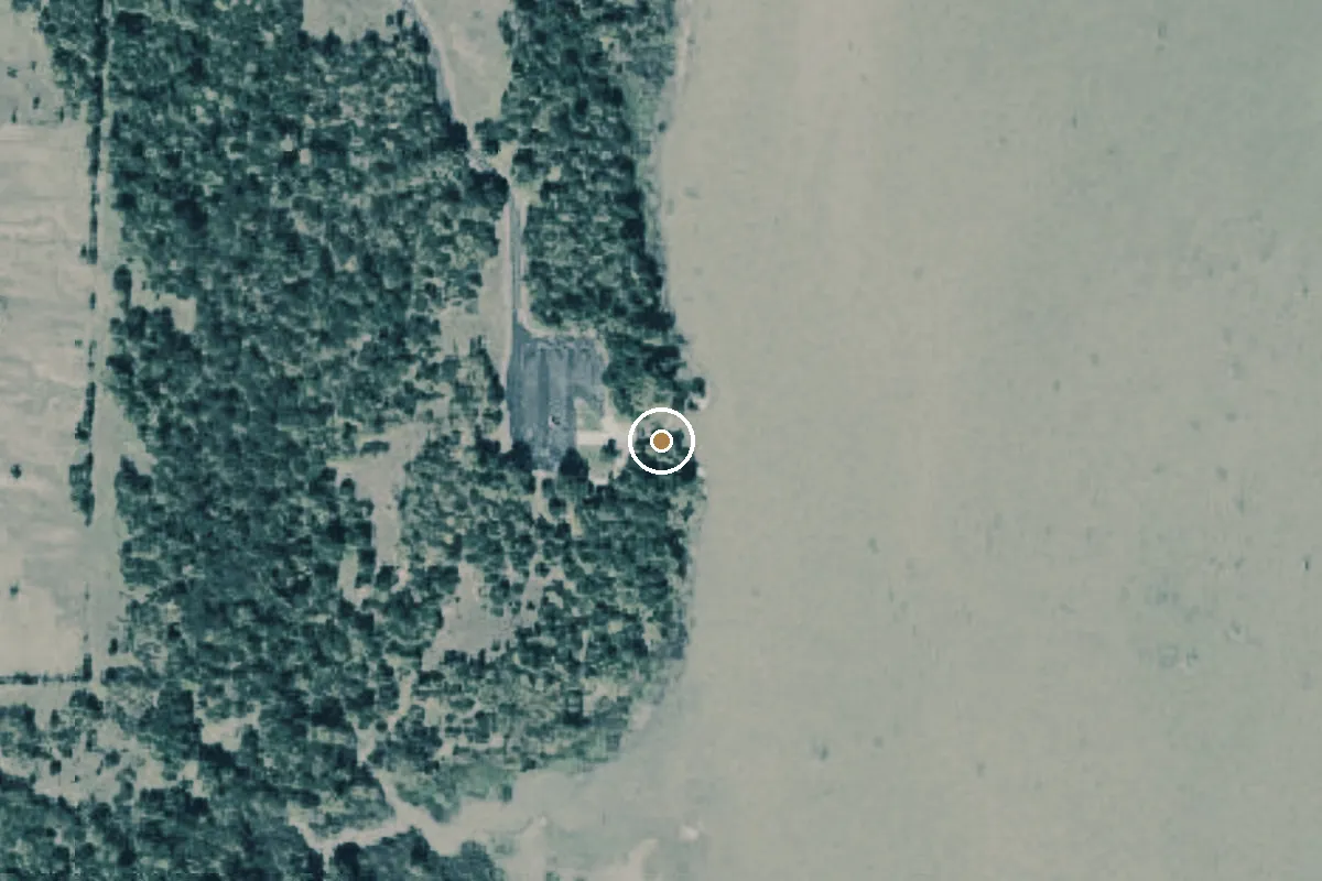 Aerial view of Cooper Reservoir Boat Ramp