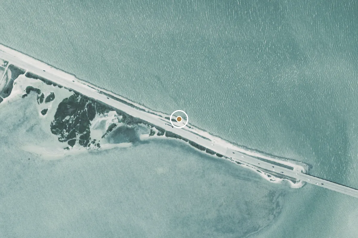 Aerial view of Corpus Christi Bay Boat Ramp