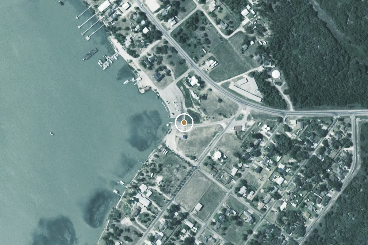 Aerial view of Corpus Christi Bay Boat Ramp