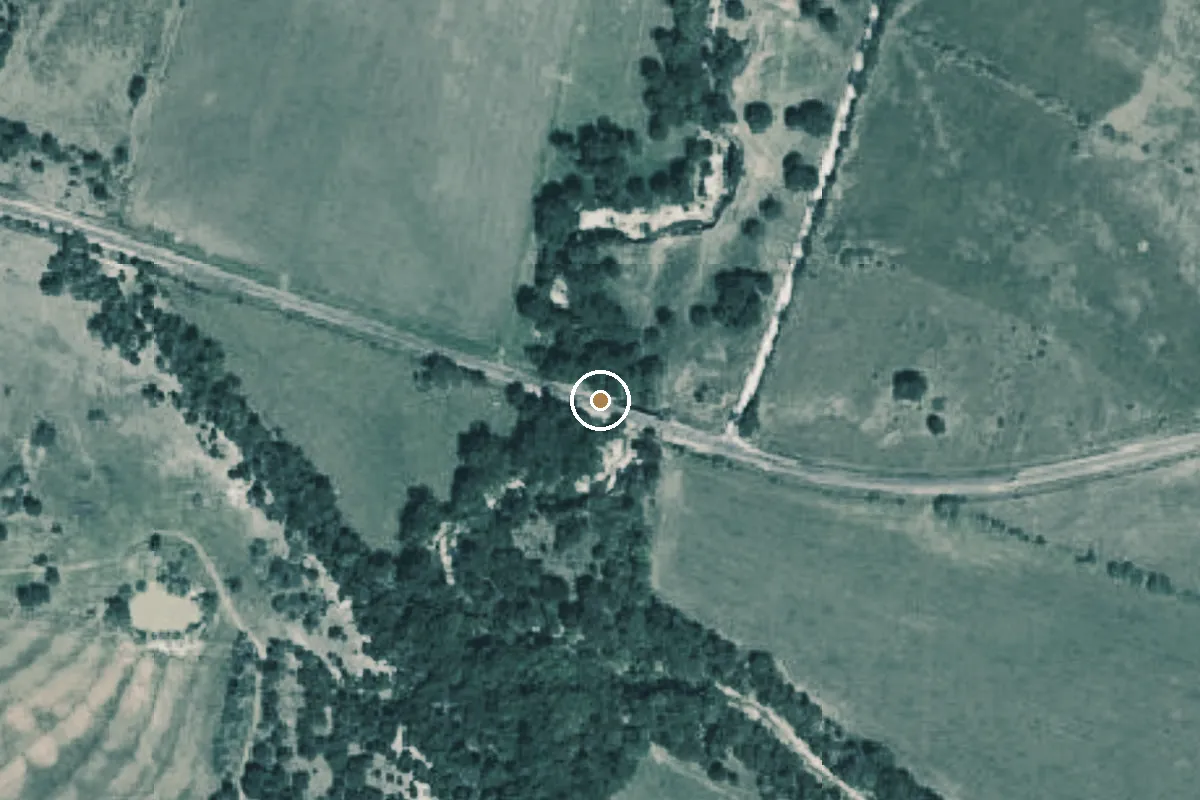 Aerial view of Cowhouse Creek Boat Ramp