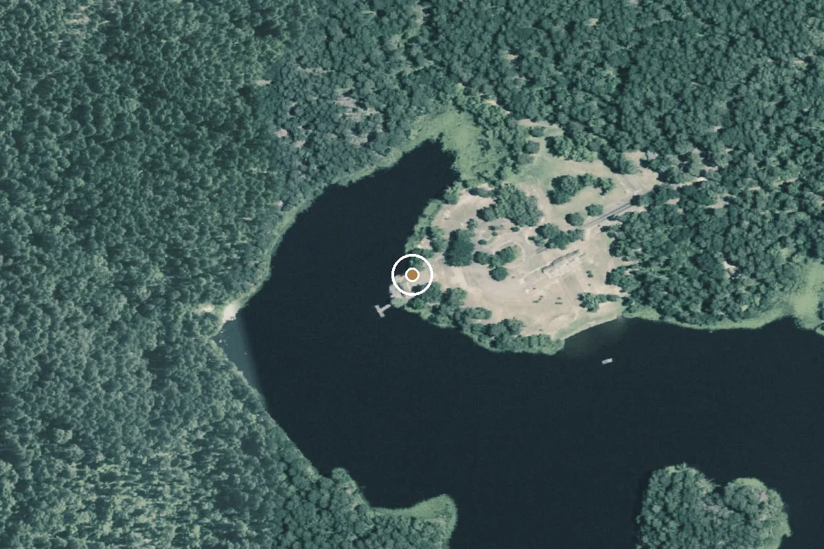 Aerial view of Daingerfield State Park Boat Ramp