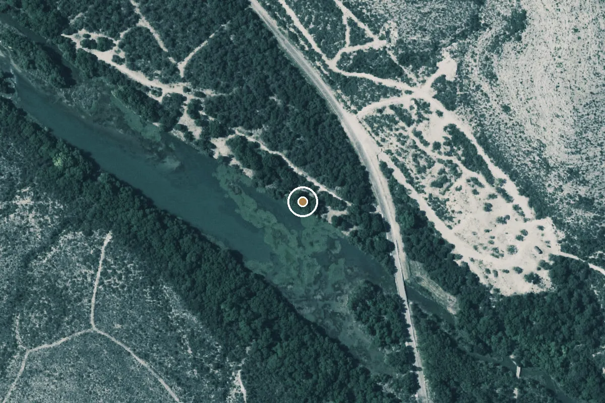 Aerial view of Devil River Boat Ramp