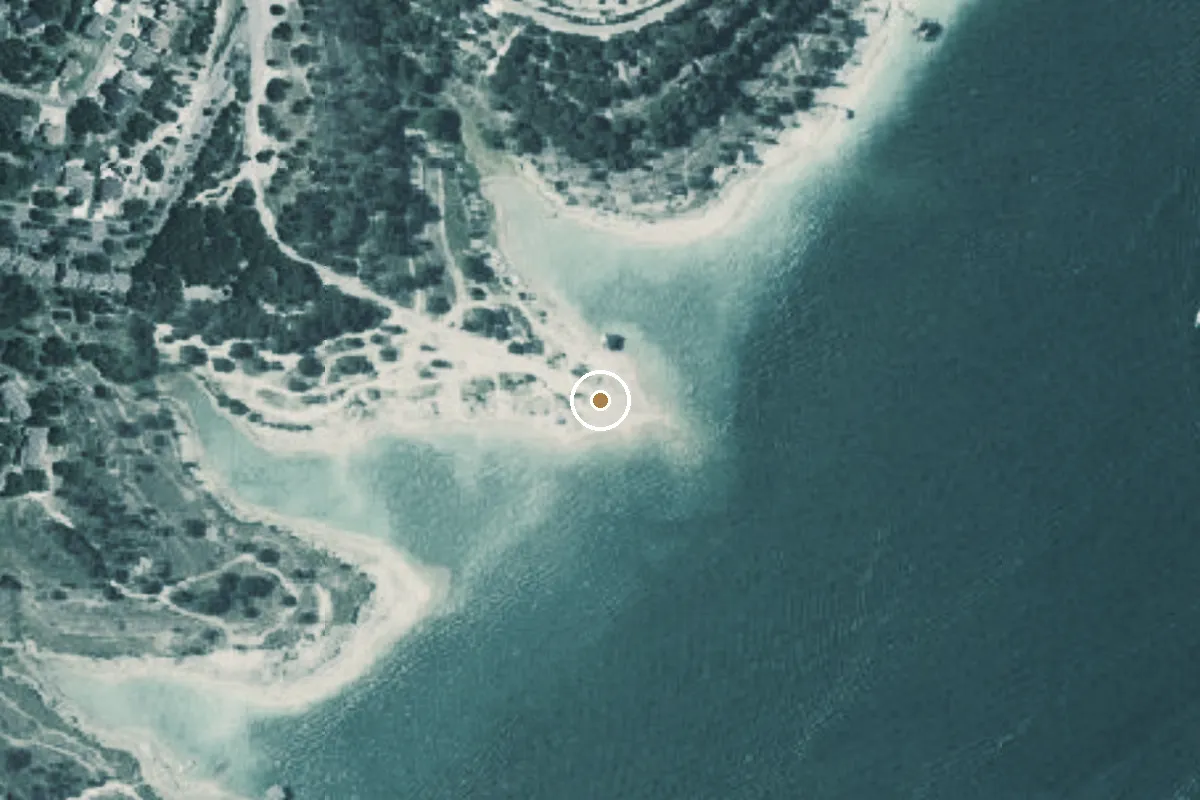 Aerial view of Dink Pearson Park Boat Ramp