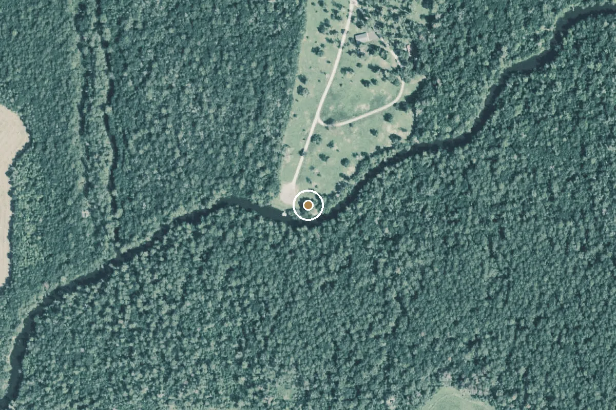 Aerial view of Double Bayou Park Boat Ramp